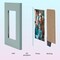 4x6 Mixed Colors Picture Frames Set of 4,Real Glass 4x6 Solid Wood Photo Frames for Wall Mounted or Tabletop Display, Colorful Matte Finish Wide Frame, (Light Blue+Light Pink+Black+White)
